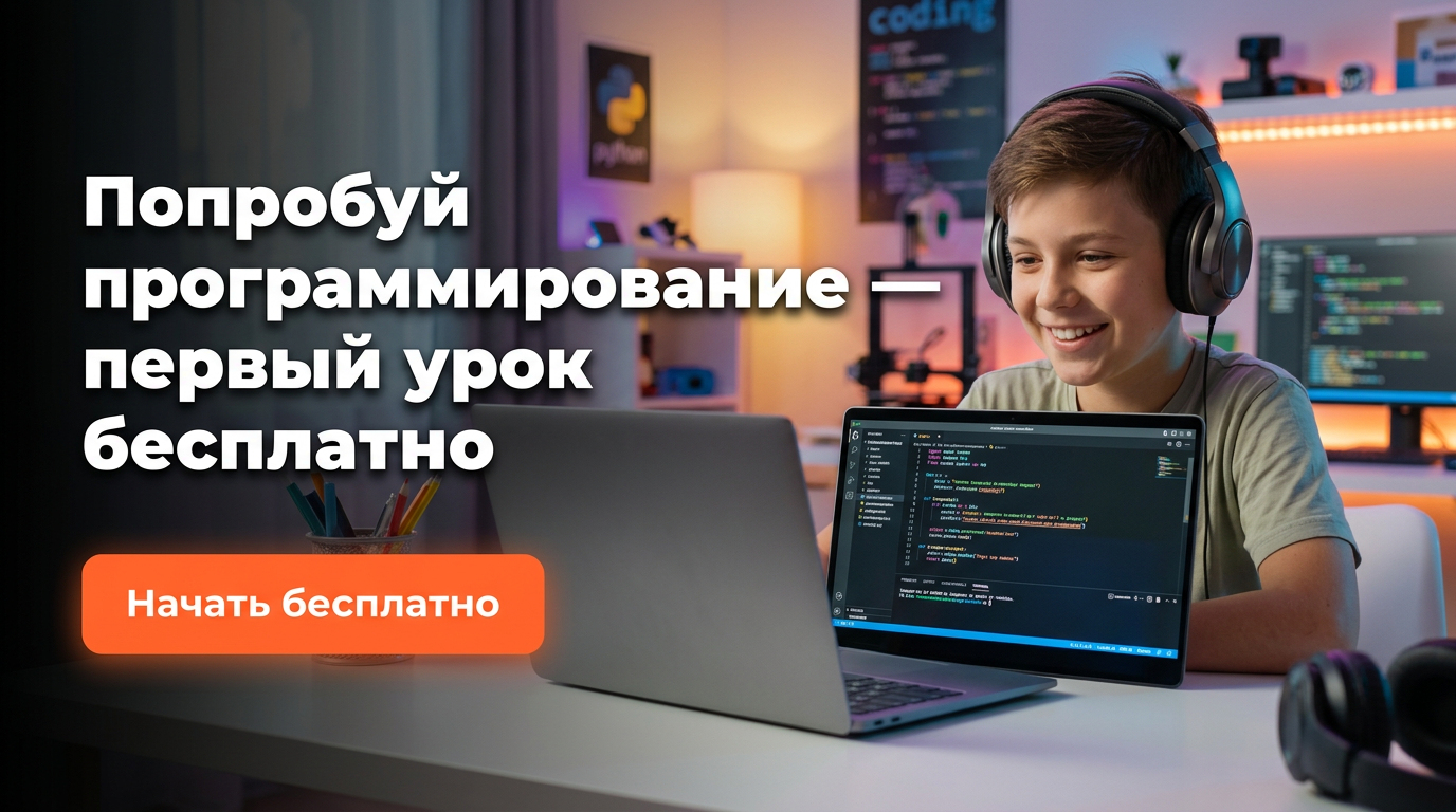 Попробуй программирование — первый урок бесплатно